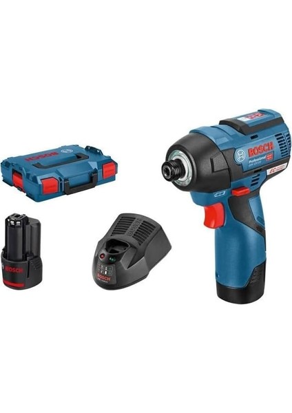 Professional Gdr 12V-110 Akülü Darbeli Somun Sıkma (12 Volt, 2 x 3,0 Ah Akü, Şarj Cihazı, L-Boxx Çanta, 110 Nm Maks. Tork, 1/4" Altıgen Uç Girişi)