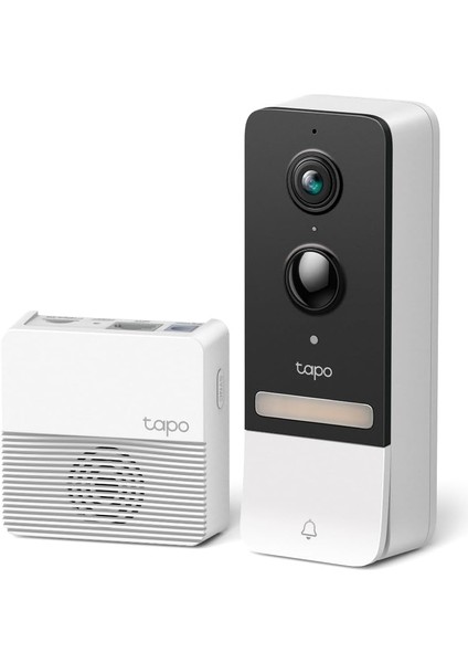 Tapo D230S1, 2k 5mp Tapo Akıllı Görüntülü Renkli Gece Görüş Destekli Kapı Zili, Pille Çalışır, Iki Yönlü Konuşma, IP64, Bulut/yerel Depolama, Alexa ve Google Home ile Çalışır, Kolay Kurulum