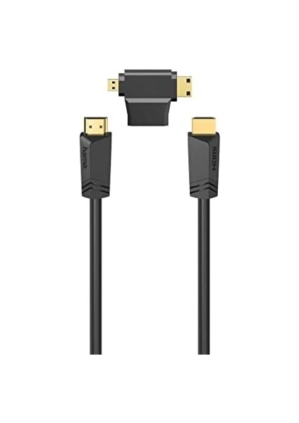 Hs HDMI Ethernet, 4k, 1.5m+ A-Minic+A-Microd Adptr