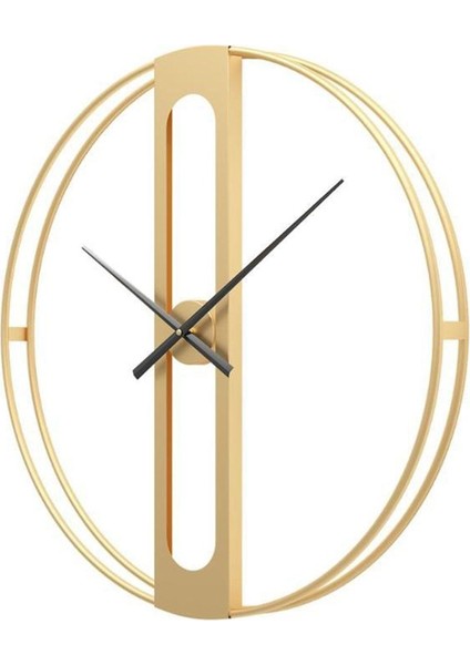 60X60 cm Altın Renkli Metal Duvar Saati, Büyük Boy Şık Tasarım modelleri