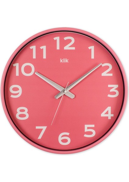 Şık ve Modern Pembe Duvar Saati, Evinizin Tarzını Tamamlar.