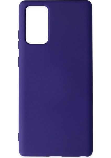 Samsung Galaxy Note 20 Kılıf Nano Içi Kadife Silikon - Mor Drstr
