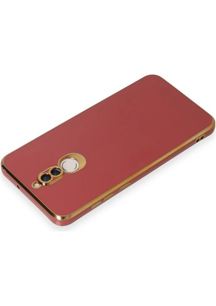 Huawei Mate 10 Lite Kılıf Volet Silikon - Kırmızı Inslm