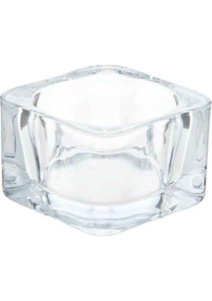Glasig Mumluk Şeffaf Cam; (5 x 5 Cm); 5 Adet