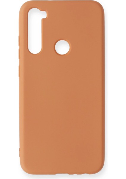 Xiaomi Redmi Note 8 Kılıf Nano Içi Kadife Silikon - Turuncu Drstr