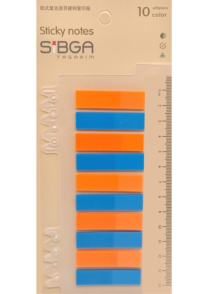 Şeffaf Renkli Postit Post-It Post It. Kitap Ayracı Ayraç Postit Sticker Not Kağıdı 200 Yaprak