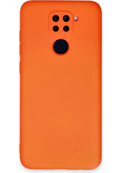 Xiaomi Redmi Note 9 Kılıf Nano Içi Kadife Silikon - Turuncu Drstr