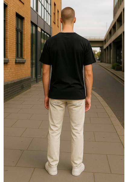 Regular Kalıp Kadın - Erkek Unisex Basic Tişört Siyah indirimleri