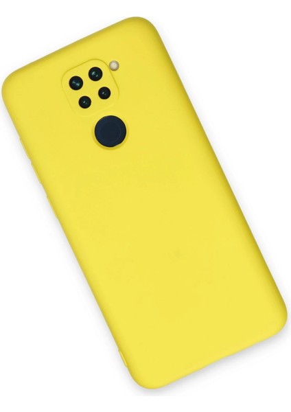 Xiaomi Redmi Note 9 Kılıf Nano Içi Kadife Silikon - Sarı Drstr
