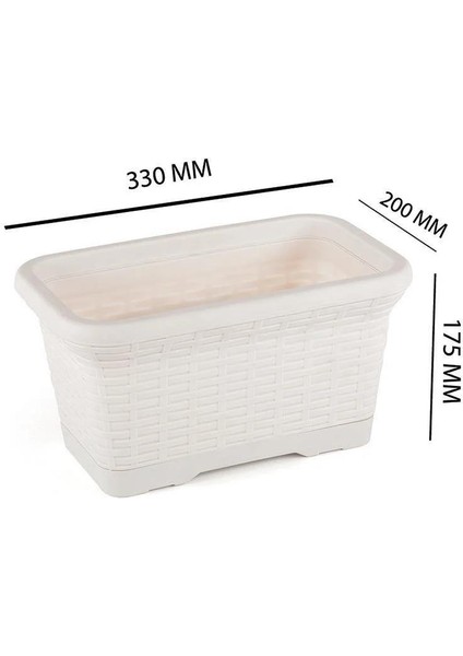 SO-HB01A Askılı Hasır Desen Balkon Saksı 6.5 Litre No 1 fiyatları