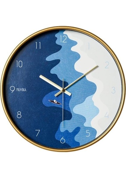 Şık 30 cm Gerçek Cam Duvar Saati, Sessiz Mekanizma ve Modern Tasarım modelleri