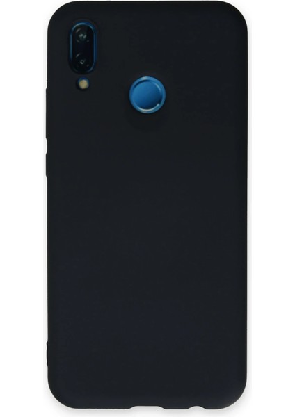 Huawei P20 Lite Kılıf Nano Içi Kadife Silikon - Lacivert Drstr