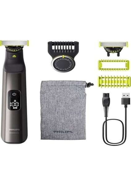 Qp6552/30 Oneblade Pro 360 Elektrikli Sakal Düzeltici Tıraş Makinesi Ve Vücut Bakım Seti Siyah