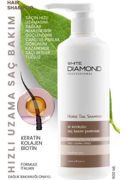 Hızlı Saç Uzama At Kuyruğu Saç Bakım Şampuanı 500 ml