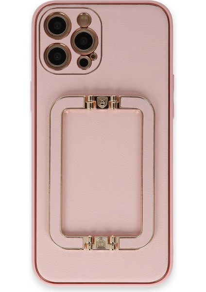 Iphone 12 Pro Kılıf Coco Elit Kapak - Pembe Drstr
