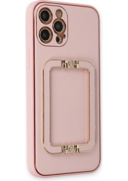 Iphone 12 Pro Kılıf Coco Elit Kapak - Pembe Drstr