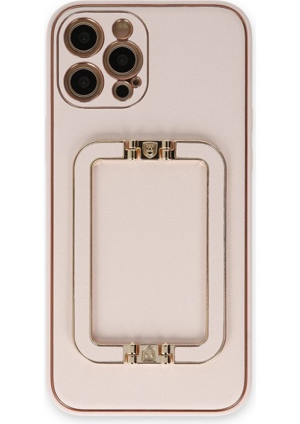 Iphone 12 Pro Kılıf Coco Elit Kapak - Pudra Drstr