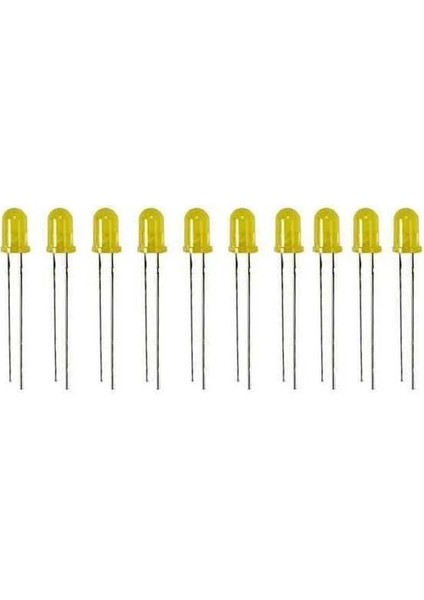 5 mm Sarı LED - 10 Adet
