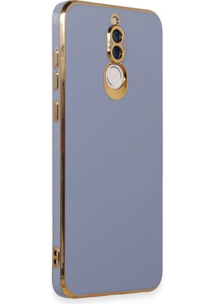 Huawei Mate 10 Lite Kılıf Volet Silikon - Mavi Inslm