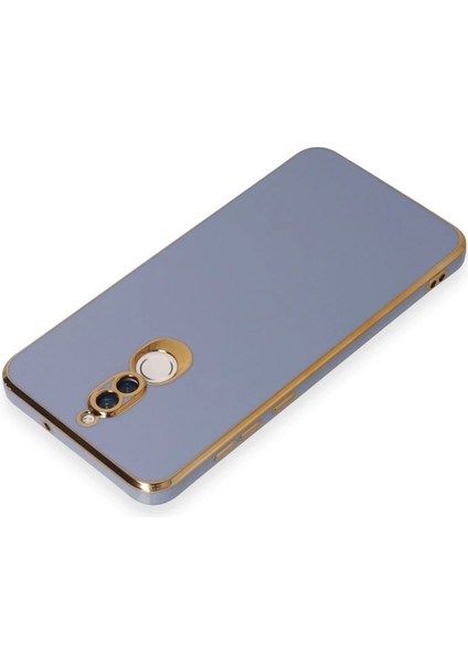 Huawei Mate 10 Lite Kılıf Volet Silikon - Mavi Inslm