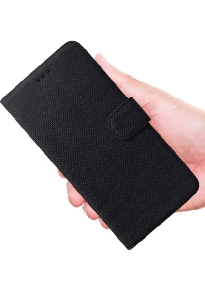Xiaomi Redmi 12C Uyumlu Kart ve Para Bölmeli Standlı Cüzdanlı Kılıf - Siyah