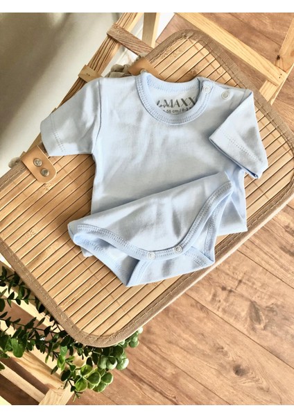 Kısa Kol Çıtçıtlı Body Mavi & Çağla Yeşili & Kahve