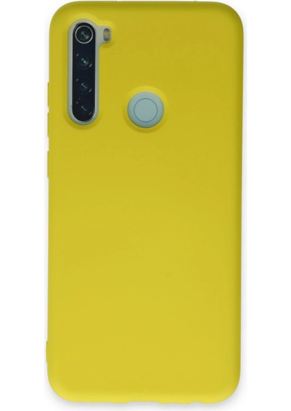 Xiaomi Redmi Note 8 Kılıf Nano Içi Kadife Silikon - Sarı Drstr
