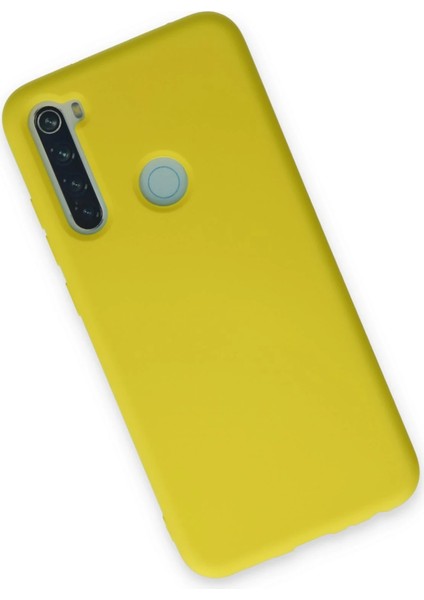 Xiaomi Redmi Note 8 Kılıf Nano Içi Kadife Silikon - Sarı Drstr