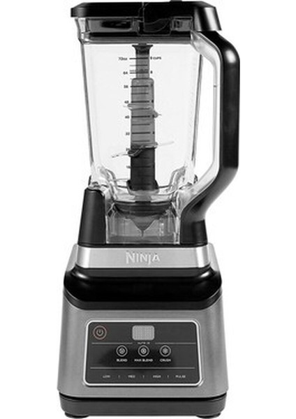 Shark Ninja (BN750EU) Auto-Iq Özellikli 2'si 1 Arada Blender, 1200 W, 2,1 L Sürahi, 0,7 L Beher, Siyah/gümüş