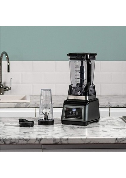 Shark Ninja (BN750EU) Auto-Iq Özellikli 2'si 1 Arada Blender, 1200 W, 2,1 L Sürahi, 0,7 L Beher, Siyah/gümüş fiyatları