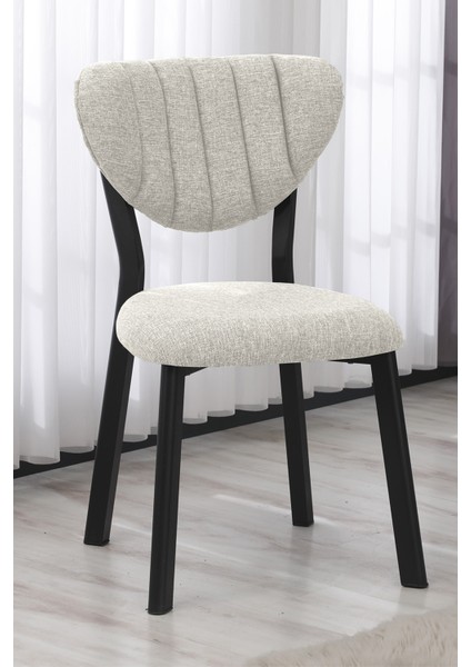 Elma Modeli Kare Mutfak Masa Sandalye Takımı, 2 Sandalye 1 Sabit Ceviz Masa 70X70 Cm, Keten Kumaş fiyatları