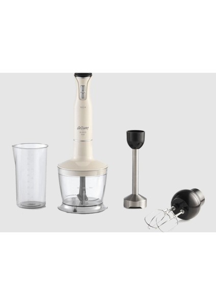 Mutfak Robotu Seti Çok Amaçlı Blender Set Krem