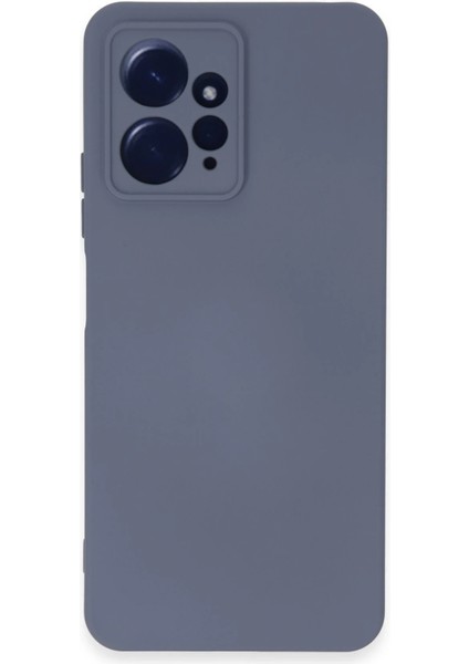 Xiaomi Redmi Note 12 4g Kılıf Nano Içi Kadife Silikon - Gri Drstr