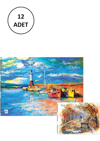 Basic 35X50 15 Yaprak Sprialli Resim Defteri