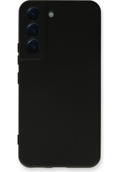 Samsung Galaxy S22 Plus Kılıf Nano Içi Kadife Silikon - Siyah Drstr