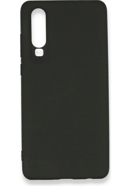 Huawei P30 Kılıf First Silikon - Siyah Drstr