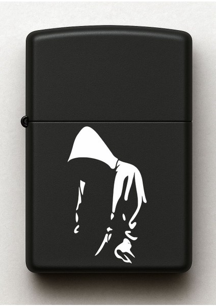 Rapper Desenli Kişiye Özel Isimli Siyah Benzinli Metal Çakmak fiyatları