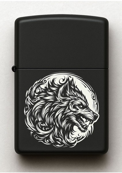 Canavar Desenli Kişiye Özel Isimli Siyah Benzinli Metal Çakmak fiyatları