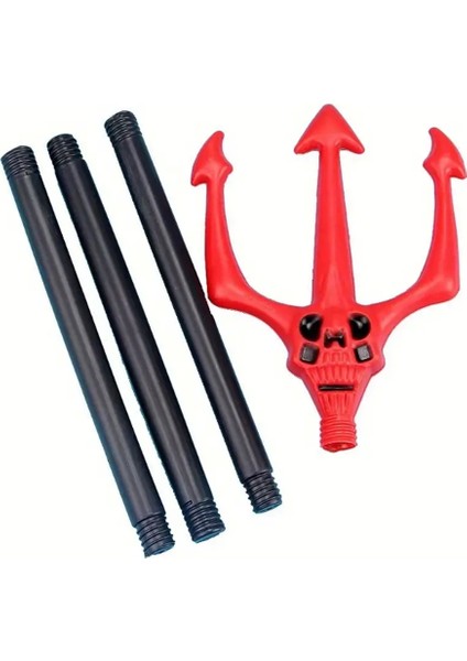 Kırmızı Renk Halloween Cadılar Bayramı Çatal 107 cm