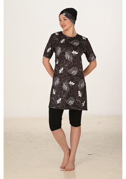 Kadın Yeşil Kruvaze Bağlamalı Sofya Keten Takım (2’li Set) modelleri