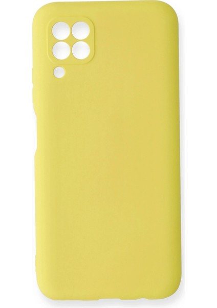 Huawei P40 Lite Kılıf Nano Içi Kadife Silikon - Sarı Drstr