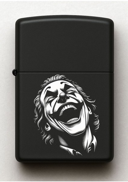 Joker Desenli Kişiye Özel Isimli Siyah Benzinli Metal Çakmak 2 fiyatları