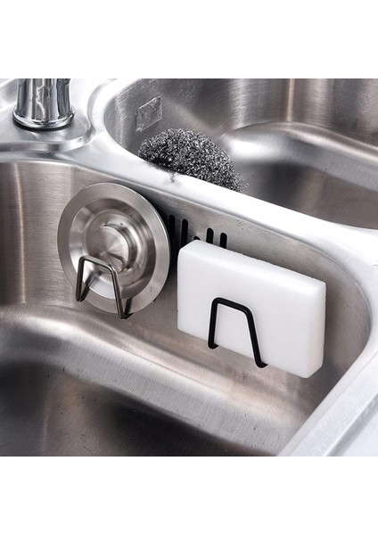 Yapışkanlı Paslanmaz Çelik Bulaşık Sünger Tutucu Bulaşık Süngeri Tutacağı Askı 2 Adet M- Sng1 fiyatları