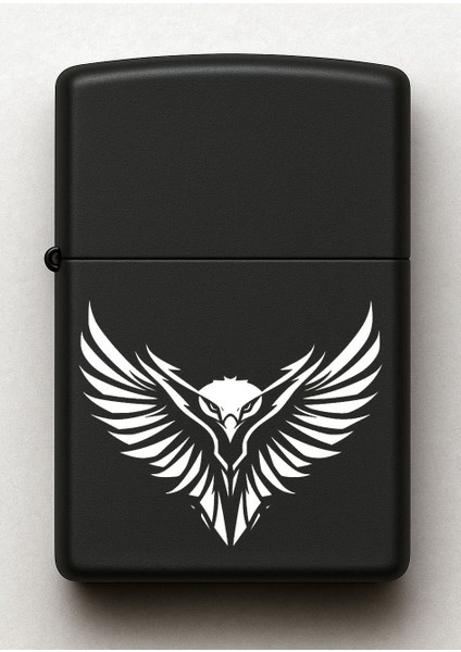 Kartal Sembolü Kişiye Özel Isimli Siyah Benzinli Metal Çakmak fiyatları