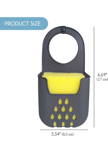 Asılabilir Silikon Bulaşık Süngerlik Evye Üstü Süngerlik Düzenleyici Askılı Süngerlik 1 Adet M- 125 indirimleri