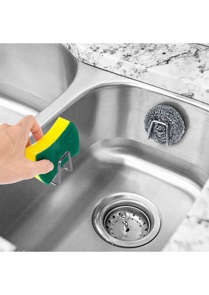 Bulaşık Süngeri Tutacağı Yapışkanlı Çok Amaçlı Askı Paslanmaz Bulaşık Sünger Tutucu 2 Adet M- Sng1 modelleri