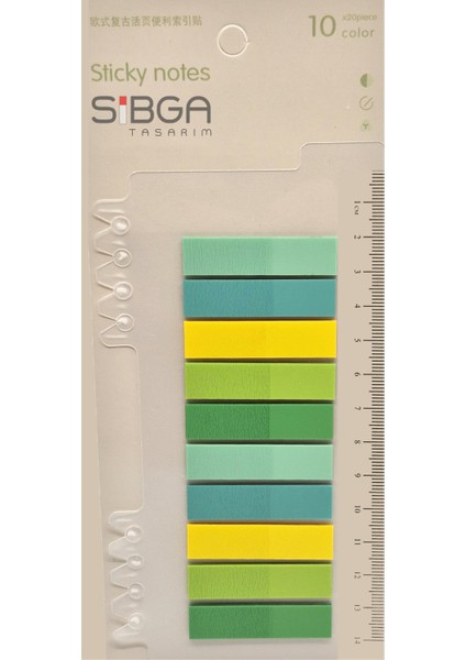 Şeffaf Renkli Postit Post-It Post It. Kitap Ayracı Ayraç Postit Sticker Not Kağıdı 200 Yaprak