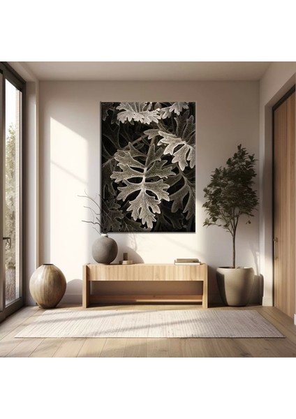 Yaprak ve Dal Kanvas Tablo