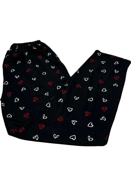 Milan Kumaş Kalpli Alt Pijama