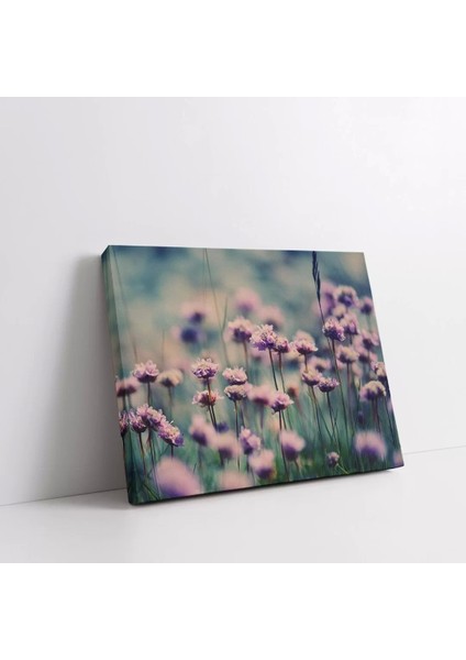 Mor Çiçek Tarlası Kanvas Tablo fiyatları